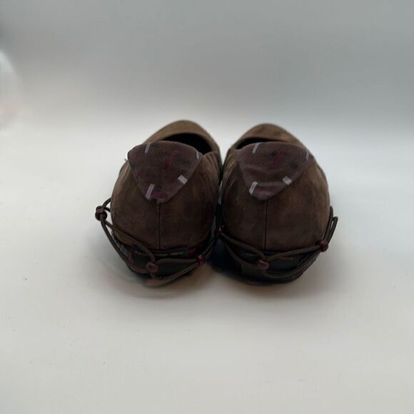 Merrell Elles Coffee Bean 8 Leather Ballet Flats Slip On Shoes Ortholite Qform - Picture 6 of 6